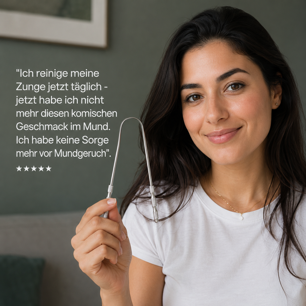 Zungenreiniger Edelstahl: Frischer Atem & weniger Bakterien