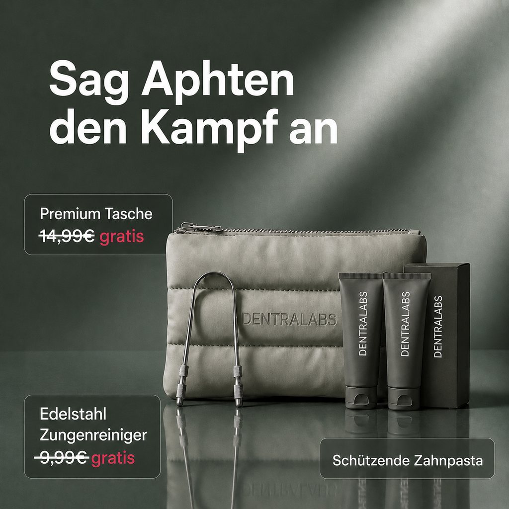 Volle Power gegen Aphten: Dentralabs Zahnpflege Routine
